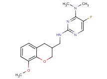 5-fluoro-N~2~-[(8-methoxy-3,4-dihydro-2H-chromen-3-yl)methyl]-N~4~,N~4~-dimethylpyrimidine-2,4-diamine