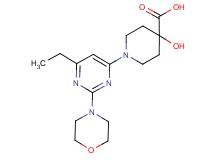 1-(6-ethyl-2-morpholin-4-ylpyrimidin-4-yl)-4-hydroxypiperidine-4-carboxylic acid