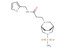 N-(2-furylmethyl)-3-[(1R*,5R*)-3-(methylsulfonyl)-3,6-diazabicyclo[3.2.2]non-6-yl]propanamide