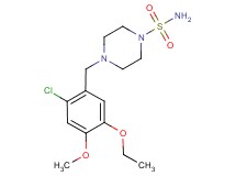 4-(2-chloro-5-ethoxy-4-methoxybenzyl)piperazine-1-sulfonamide