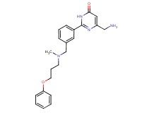 6-(aminomethyl)-2-(3-{[methyl(3-phenoxypropyl)amino]methyl}phenyl)-4(3H)-pyrimidinone bis(trifluoroacetate)