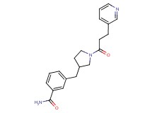 3-{[1-(3-pyridin-3-ylpropanoyl)pyrrolidin-3-yl]methyl}benzamide