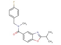 N-(4-fluorobenzyl)-2-isopropyl-N-methyl-1,3-benzoxazole-5-carboxamide