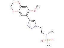 N-{2-[4-(7-methoxy-2,3-dihydro-1,4-benzodioxin-6-yl)-1H-1,2,3-triazol-1-yl]ethyl}-N-methylmethanesulfonamide