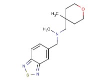 (2,1,3-benzothiadiazol-5-ylmethyl)methyl[(4-methyltetrahydro-2H-pyran-4-yl)methyl]amine