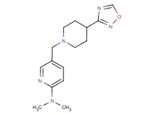 N,N-dimethyl-5-{[4-(1,2,4-oxadiazol-3-yl)piperidin-1-yl]methyl}pyridin-2-amine
