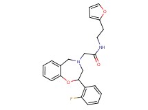 2-[2-(2-fluorophenyl)-2,3-dihydro-1,4-benzoxazepin-4(5H)-yl]-N-[2-(2-furyl)ethyl]acetamide