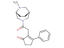 2-{2-[(1R*,5R*)-6-methyl-3,6-diazabicyclo[3.2.2]non-3-yl]-2-oxoethyl}-3-phenyl-2-cyclopenten-1-one