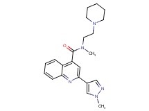 N-methyl-2-(1-methyl-1H-pyrazol-4-yl)-N-(2-piperidin-1-ylethyl)quinoline-4-carboxamide