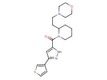 4-[2-(1-{[3-(3-thienyl)-1H-pyrazol-5-yl]carbonyl}-2-piperidinyl)ethyl]morpholine
