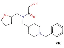 2-hydroxy-N-{[1-(2-methylbenzyl)piperidin-4-yl]methyl}-N-(tetrahydrofuran-2-ylmethyl)acetamide