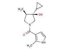 (3R*,4R*)-3-cyclopropyl-4-methyl-1-[(2-methyl-1H-pyrrol-3-yl)carbonyl]-3-pyrrolidinol