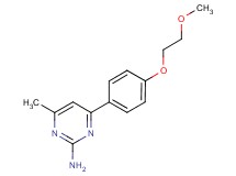 4-[4-(2-methoxyethoxy)phenyl]-6-methylpyrimidin-2-amine