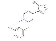 1-(2-chloro-6-fluorobenzyl)-4-(1-methyl-1H-imidazol-2-yl)piperidine