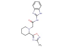 N-1H-benzimidazol-2-yl-2-[2-(3-methyl-1,2,4-oxadiazol-5-yl)piperidin-1-yl]acetamide