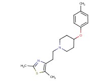 1-[2-(2,5-dimethyl-1,3-thiazol-4-yl)ethyl]-4-(4-methylphenoxy)piperidine bis(trifluoroacetate)