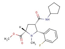 methyl (2S*,4S*,5R*)-4-[(cyclopentylamino)carbonyl]-5-(2-fluorophenyl)-1-methyl-2-pyrrolidinecarboxylate