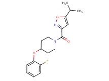 4-(2-fluorophenoxy)-1-[(5-isopropyl-3-isoxazolyl)carbonyl]piperidine