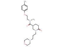 N-methyl-N-[2-(4-methylphenoxy)ethyl]-1-[3-(4-morpholinyl)propyl]-6-oxo-3-piperidinecarboxamide
