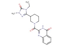 2-{[3-(4-ethyl-1-methyl-5-oxo-4,5-dihydro-1H-1,2,4-triazol-3-yl)piperidin-1-yl]carbonyl}quinazolin-4(3H)-one
