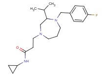 N-cyclopropyl-3-[4-(4-fluorobenzyl)-3-isopropyl-1,4-diazepan-1-yl]propanamide