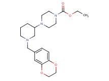 ethyl 4-[1-(2,3-dihydro-1,4-benzodioxin-6-ylmethyl)-3-piperidinyl]-1-piperazinecarboxylate