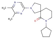 7-cyclopentyl-2-(5,6-dimethyl-2-pyrazinyl)-2,7-diazaspiro[4.5]decan-6-one