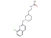 N-(2-{1-[(8-chloroquinolin-2-yl)methyl]piperidin-3-yl}ethyl)acetamide