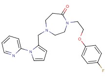4-[2-(4-fluorophenoxy)ethyl]-1-{[1-(2-pyridinyl)-1H-pyrrol-2-yl]methyl}-1,4-diazepan-5-one