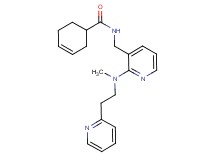 N-[(2-{methyl[2-(2-pyridinyl)ethyl]amino}-3-pyridinyl)methyl]-3-cyclohexene-1-carboxamide