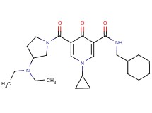 N-(cyclohexylmethyl)-1-cyclopropyl-5-{[3-(diethylamino)-1-pyrrolidinyl]carbonyl}-4-oxo-1,4-dihydro-3-pyridinecarboxamide