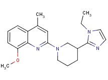 2-[3-(1-ethyl-1H-imidazol-2-yl)piperidin-1-yl]-8-methoxy-4-methylquinoline