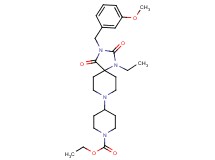 ethyl 4-[1-ethyl-3-(3-methoxybenzyl)-2,4-dioxo-1,3,8-triazaspiro[4.5]dec-8-yl]-1-piperidinecarboxylate