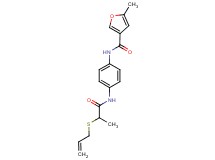 N-(4-{[2-(allylthio)propanoyl]amino}phenyl)-5-methyl-3-furamide