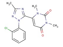 6-[1-(2-chlorophenyl)-3-methyl-1H-1,2,4-triazol-5-yl]-1,3-dimethylpyrimidine-2,4(1H,3H)-dione