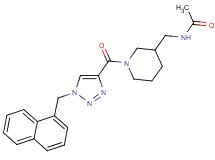 N-[(1-{[1-(1-naphthylmethyl)-1H-1,2,3-triazol-4-yl]carbonyl}-3-piperidinyl)methyl]acetamide