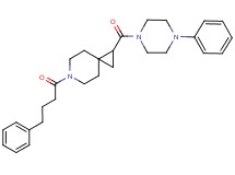 6-(4-phenylbutanoyl)-1-[(4-phenyl-1-piperazinyl)carbonyl]-6-azaspiro[2.5]octane