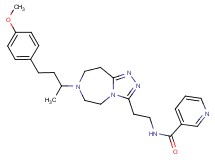 N-(2-{7-[3-(4-methoxyphenyl)-1-methylpropyl]-6,7,8,9-tetrahydro-5H-[1,2,4]triazolo[4,3-d][1,4]diazepin-3-yl}ethyl)nicotinamide