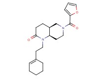 (4aS*,8aR*)-1-(2-cyclohex-1-en-1-ylethyl)-6-(2-furoyl)octahydro-1,6-naphthyridin-2(1H)-one