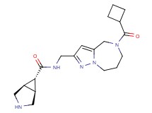 rel-(1R,5S,6r)-N-{[5-(cyclobutylcarbonyl)-5,6,7,8-tetrahydro-4H-pyrazolo[1,5-a][1,4]diazepin-2-yl]methyl}-3-azabicyclo[3.1.0]hexane-6-carboxamide hydrochloride