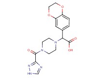 2,3-dihydro-1,4-benzodioxin-6-yl[4-(1H-1,2,4-triazol-3-ylcarbonyl)piperazin-1-yl]acetic acid