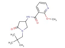 N-[1-(2,2-dimethylpropyl)-5-oxo-3-pyrrolidinyl]-2-methoxynicotinamide
