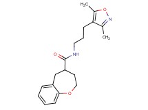 N-[3-(3,5-dimethylisoxazol-4-yl)propyl]-2,3,4,5-tetrahydro-1-benzoxepine-4-carboxamide