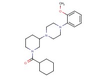 1-[1-(cyclohexylcarbonyl)-3-piperidinyl]-4-(2-methoxyphenyl)piperazine