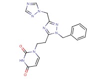 1-{2-[1-benzyl-3-(1H-1,2,4-triazol-1-ylmethyl)-1H-1,2,4-triazol-5-yl]ethyl}pyrimidine-2,4(1H,3H)-dione