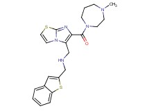 (1-benzothien-2-ylmethyl)({6-[(4-methyl-1,4-diazepan-1-yl)carbonyl]imidazo[2,1-b][1,3]thiazol-5-yl}methyl)amine