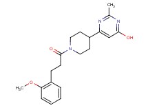 6-{1-[3-(2-methoxyphenyl)propanoyl]-4-piperidinyl}-2-methyl-4-pyrimidinol