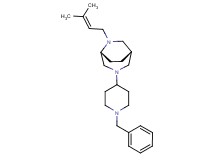 (1S*,5R*)-3-(1-benzyl-4-piperidinyl)-6-(3-methyl-2-buten-1-yl)-3,6-diazabicyclo[3.2.2]nonane
