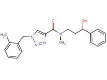 N-(3-hydroxy-3-phenylpropyl)-N-methyl-1-(2-methylbenzyl)-1H-1,2,3-triazole-4-carboxamide
