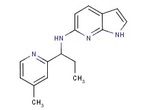 N-[1-(4-methylpyridin-2-yl)propyl]-1H-pyrrolo[2,3-b]pyridin-6-amine